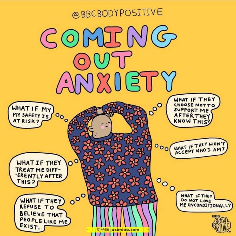 coming out anxiety. what if my my safety is at risk? what if they choose not to support me after they know this? what if they won’t accept who i am? what if they treat me differently after this? what if they refuse to believe that people like me exist…