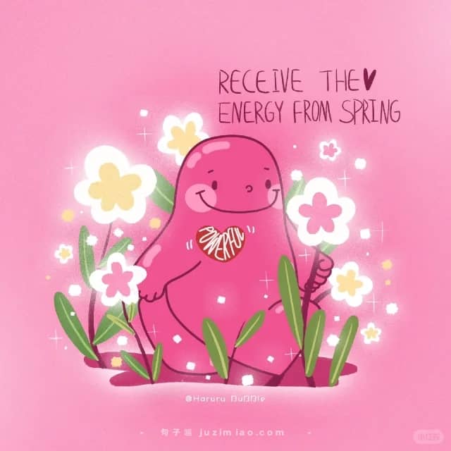 receive the energy from spring.